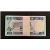 Image 2 : Zambia, 10 Kwacha, 1986, UNC, p26e, BUNDLEbr/100 banknotes in series; serial number of the first ban