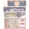 Image 2 : Mix Lot, Total 4 UNC banknotesbr/Indonesia, 5 Rupiah, 1959, UNC, p65; Macedonia, 5.000 Denar, 1992, 