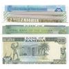 Image 2 : Mix Lot, 6 banknotes in whole UNC conditionbr/Zambia, 2 Kwacha (2), Zambia, 10 Kwacha, Zambia, 20 Kw