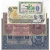 Image 1 : Mix Lot, 4 banknotes from different countriesbr/Albania, 1 Lek, 1976, xf; Canada, 1 Dollar, 1973, Un