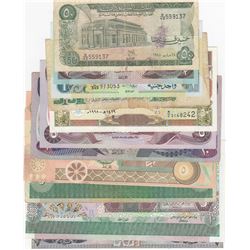 Mix Lot, Total 12 "ARABIAN COUNTRY" banknotes lotbr/Syria, 50 Pounds, 1998, Aunc; Syria, 500 Pounds,