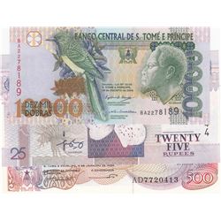 Mix Lot, 3 banknotes in whole UNC conditionbr/Sao Tome and Principe 500 Dobras, Sao Tome and Princip