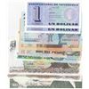 Image 1 : Mix Lot, 9 banknotes in whole UNC conditionbr/Venezuela 1 Bolivar (2), Venezuela 20 Bolivares, 100 B