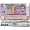 Image 1 : Mix Lot, 5 banknotes in whole UNC conditionbr/Paraguay 2000 Guaranies, Paraguay 5000 Guaranies, Hond