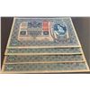Image 2 : Austuria, 1000 Kronen, 1902, FINE+, p8a (Total 4 Banknotes)br/Serial numbers: 1499, 1626, 1637, 1675