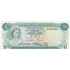 Image 1 : Bahamas, 1 Dollar, 1965, XF, p18bbr/Queen Elizabeth II portrait, serial number: D 213543