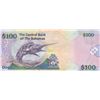 Image 2 : Bahamas, 100 Dollars, 2009, UNC, p76br/Queen Elizabeth II portrait, serial number: B 249327