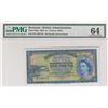 Image 1 : Bermuda, 1 Pound, 1966, UNC, p20dbr/PMG 64, Queen Elizabeth II portrait, serial number: P/2 788775