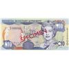 Image 1 : Bermuda, 10 Dollars, 2000, UNC, p52s, SPECIMENbr/Queen Elizabeth II portrait, serial number: C/2 000