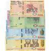 Image 1 : Burundi, 500 Francs, 1.000 Francs, 2.000 Francs, 5.000 Francs and 10.000 Francs, 2015, UNC, p50…p54,