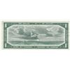 Image 2 : Canada, 1 Dollar, 1954, UNC, p66a, "Devil Face"br/Queen Elizabeth II portrait, serial number: A/A 95