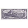Image 2 : Canada, 10 Dollars, 1954, AUNC, p69b, "Devil's Face"br/Queen Elizabeth II portrait, serial number: F