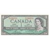 Image 1 : Canada, 1 Dollar, 1954, UNC, p75cbr/Queen Elizabeth II portrait, serial number: M/F 1989731