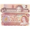 Image 1 : Canada, 2 Dollars (2), 1974/1986, UNC, p86b, p94b, (Total 2 banknotes)br/Queen Elizabeth II portrait