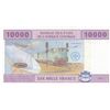 Image 2 : Central African States,  Gabon, 10.000 Francs, 2002, AUNC, p410A br/Gabon, serial number: A 10264512