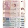 Image 1 : Congo, 50 Francs (6), 100 Francs (2), 200 Francs (2) and 500 Francs (2), 2013, UNC, (Total 12 bankno