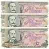 Image 1 : Costa Rica, 5 Colones, 1989, UNC, p236d, (Total 3 consecutive banknotes)br/serial numbers: D59462531