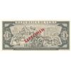 Image 2 : Cuba, 1 Peso, 1979, UNC, p102b, SPECIMENbr/serial number: BA 01 000000
