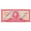 Image 1 : Cuba, 3 Pesos, 1986, UNC, p107a, SPECIMENbr/Che  Guevara portrait, serial  number: CF 00 00000