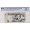 Image 1 : East Caribbean States, 100 Dollars, 2000, UNC, p41dbr/PCGS 65, OPQ, Queen Elizabeth II portrait, Dom
