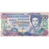 Image 1 : Falkland Islands, 50 Pounds, 1990, UNC, p16abr/Queen Elizabeth II portrait, serial number: A 018917
