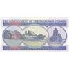 Image 2 : Falkland Islands, 50 Pounds, 1990, UNC, p16abr/Queen Elizabeth II portrait, serial number: A 018917