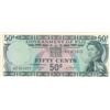Image 1 : Fiji, 50 Cents, 1969, XF (+), p58abr/Queen Elizabeth II portrait, serial number: A/2 421603