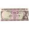 Image 1 : Fiji, 1 Dollar, 1969, UNC, p59abr/Queen Elizabeth II portrait, serial number: A/2 365202