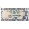 Image 1 : Fiji, 20 Dollars, 1974, XF (-), p75bbr/Queen Elizabeth II portrait, sign: Barnes and Earland, serial