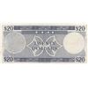 Image 2 : Fiji, 20 Dollars, 1974, XF (-), p75bbr/Queen Elizabeth II portrait, sign: Barnes and Earland, serial