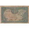 Image 2 : Viet Nam Issue, French Indo-China, 5 Piastre, 1953, POOR, p106br/serial number: 051753