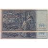 Image 2 : Germany, 100 Mark, 1910, VF / AUNC, p42, (Total 2 banknotes)br/serial numbers: F.3338076 and E.53424