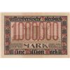 Image 2 : Germany, 1.000.000 Mark, 1923, UNCbr/Stuttgard, serial number: W 083767