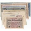 Image 1 : Mix Lot (GERMANY), 9 different banknotes.br/Germany, 50.000.000 Mark, 1923, AUNC; 100 Mark, 1900, VF