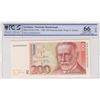 Image 1 : Germany - Federal Republic, 200 Mark, 1989, UNC, p42br/PCGS 66 OPQ, serial number: AA2925025UO