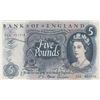Image 1 : Great Britain, 5 Pounds, 1967, XF, p375bbr/Queen Elizabeth II portrait, serial number: Z22 411715