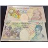 Image 2 : Great Britain, 5 Pounds and 10 Pounds, 2004, UNC, p391c, p389c, (Total 2 banknotes)br/Queen Elizabet
