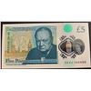 Image 2 : Great Britain, 5 Pounds, 2016, UNC, p394br/Queen Elizabeth II portrait, serial number: AK40 360850, 