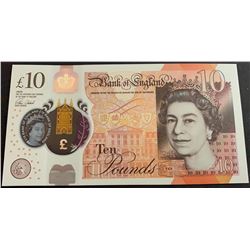 Great Britain, 10 Pounds, 2016, UNC, p395br/Queen Elizabeth II portrait, polymer, serial number: BJ1