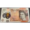 Image 1 : Great Britain, 10 Pounds, 2016, UNC, p395br/Queen Elizabeth II portrait, polymer, serial number: BJ1
