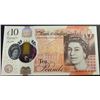 Image 1 : Great Britain, 10 Pounds, 2016, UNC, p395br/Queen Elizabeth II portrait, polymer, serial number: AE1