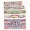Image 2 : Great Britain, 5 Pence, 10 Pence, 50 Pence and 1 Pound (2), 1962, UNC, (Total 5 banknotes)br/British