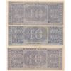 Image 2 : Greece, 10 Drachmai, 1944, AUNC (+), p134b, "AA Prefix" (Total 3 banknotes)br/serial numbers: AA 574