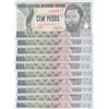 Image 1 : Guinea-Bissau, 100 Pesos, 1990, UNC, p11, (Total 10 consecutive banknotes)br/serial numbers: BA 9025