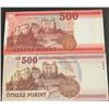 Image 2 : Hungary, 500 Forint (2), 2013/2018, UNC, p196, pNew, (Total 2 banknotes)br/serial numbers: EB 565761