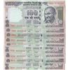 Image 1 : India, 100 Rupees, 1996, AUNC/UNC, p91, FULL RADAR SET, (Total 9 banknotes)br/A set of full radar fr