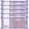Image 2 : India, 100 Rupees, 2018, UNC, pNew, (Total 5 consecutive banknotes)br/serial numbers: 6DN 041132- 36