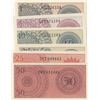 Image 2 : Indonesia, 1 Sen, 5 Sen, 10 Sen (2), 25 Sen and 50 Sen, 1964, UNC, p90 …p94a, (Total 6 banknotes)br/