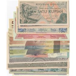 Indonesia, 1 Rupiah, 2,5 Rupiah (2), 5 Rupiah, 10 Rupiah, 25 Rupiah (2), 50 Rupiah, 1000 Rupiah, 200