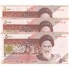 Image 1 : Iran, 5.000 Rials, 2009, UNC, p150, (Total 3 banknotes)br/